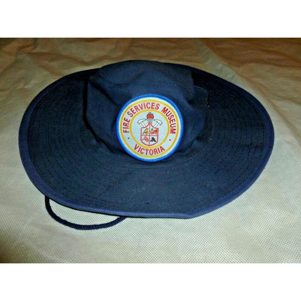 Vintage Hat Australia Victoria Fire Service Museum Patch Rare OS - Picture 2 of 4